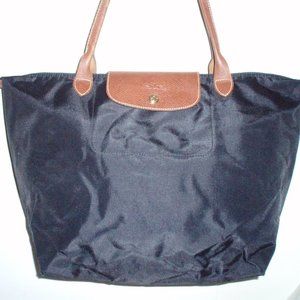 Longchamp Le Pliage Black Nylon Tote